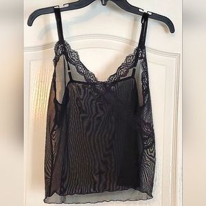 Jones New York Lacy Sheer Cami w/Adjustable Straps